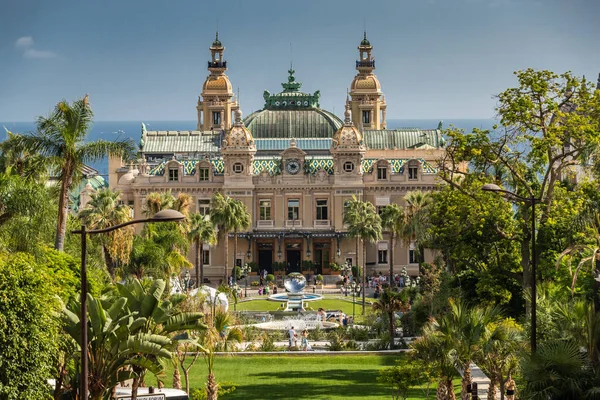 Mônaco Monte Carlo Outubro 2019 Principal Vista Cassino Principado Cercado — Fotografia de Stock