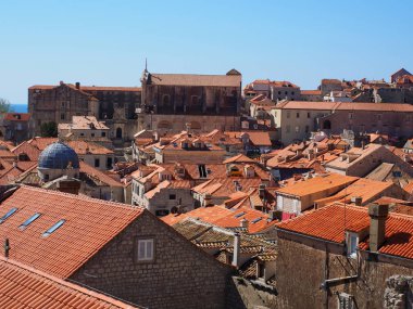 Eski Şehir rooftops Dubrovnik Hırvatistan