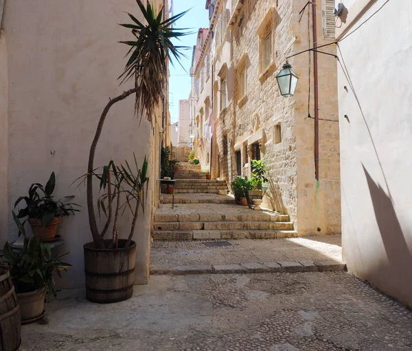 Een Typisch Dubrovnik Straat Kroatië — Stockfoto