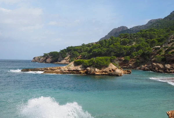 Port Pollenca Bay Mallorca Spanya Görüntülemek — Stok fotoğraf