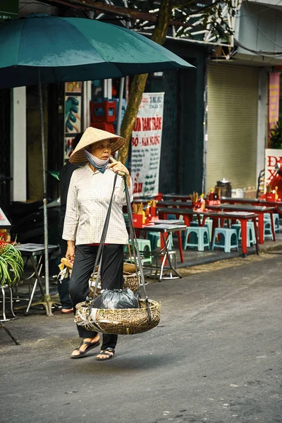 Hanoi Vietnam November 2014 Niet Geïdentificeerde Leverancier Een Markt Hanoi — Stockfoto