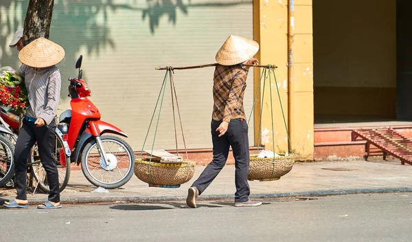 Hanói Vietnã Novembro 2014 Vendedor Não Identificado Mercado Cidade Hanói — Fotografia de Stock