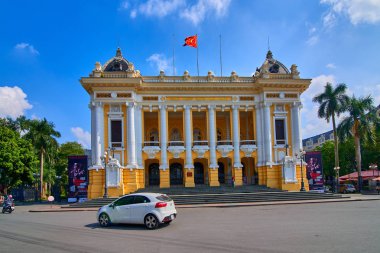 Ha Noi, Vietnam-28 Kasım 2014:Font görünümünde of Hanoi Opera House Hanoi capital