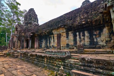 Angkor Thom Bayon Prasat Bayon Khmer tapınakta popüler turistik, Angkor Wat Archaeological Park içinde Siem Reap, Kamboçya Unesco Dünya Mirası 's