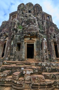 Angkor Thom Bayon Prasat Bayon Khmer tapınakta popüler turistik, Angkor Wat Archaeological Park içinde Siem Reap, Kamboçya Unesco Dünya Mirası 's