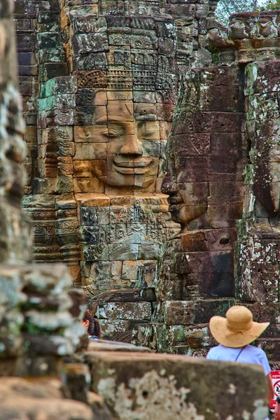 Bayon Prasat Bayon Khmer Tempel Van Angkor Thom Een Populaire — Stockfoto