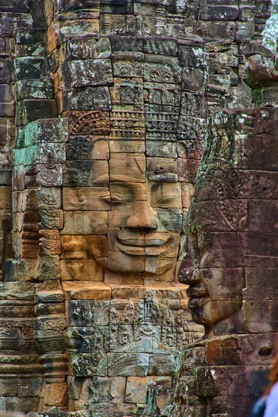 Bayon Prasat Bayon Khmer Tempel Van Angkor Thom Een Populaire — Stockfoto