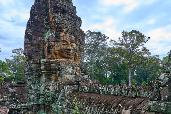 Bayon Prasat Bayon Khmer Tempel Van Angkor Thom Een Populaire — Stockfoto