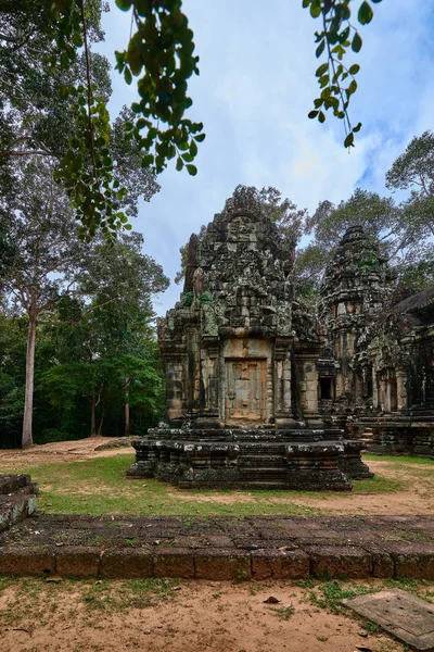 Βουδιστικό Ναό Angkor Thom Του Συγκροτήματος Αρχαιολογικό Πάρκο Angkor Wat — Φωτογραφία Αρχείου