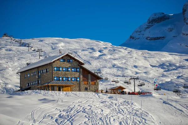Madonna Campiglio Itálie Listopadu 2014 Panoramatické Zimní Krajina Dolomiti Mountain — Stock fotografie