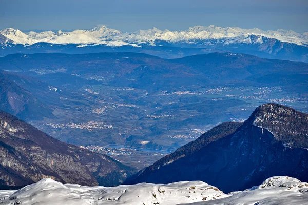 Comprensorio Sciistico Madonna Campiglio Panorama Delle Alpi Dolomitiche Madonna Campiglio — Foto Stock