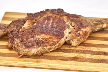 Izgara kaburga yakın çekim 