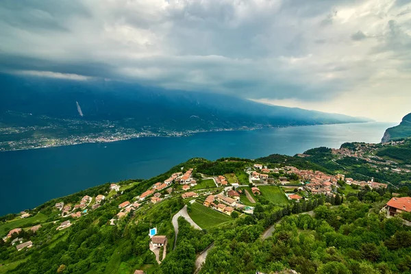 View Lake Garda Tremosine Italy Panorama Gorgeous Garda Lake Surrounded — Stock Photo, Image