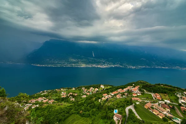 View Lake Garda Tremosine Italy Panorama Gorgeous Garda Lake Surrounded — Stock Photo, Image