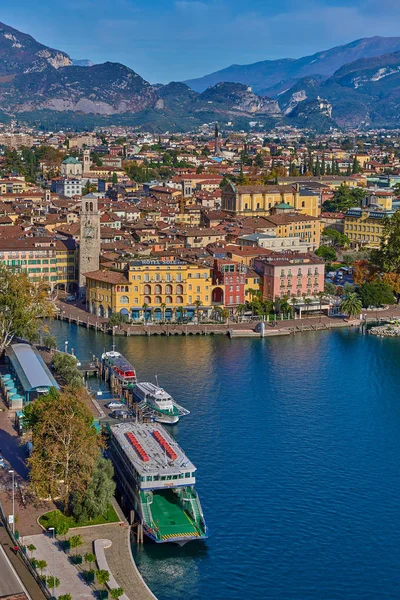 Riva Del Garda Lago Garda Italien November 2018 View Den — Stockfoto
