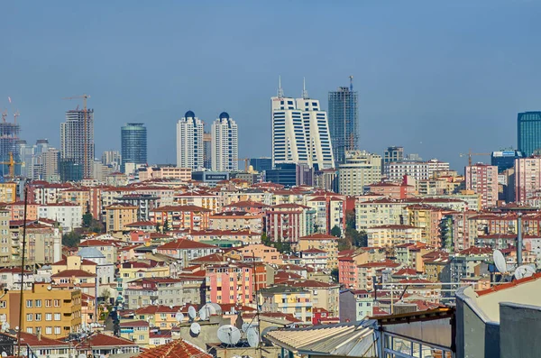 Istanbul Türkiye Febroary 2013 Cityscape Panoraması — Stok fotoğraf