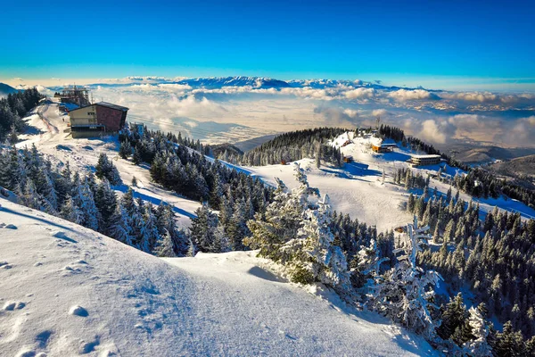 Horské Lyžařské Středisko Rumunsko Transylvánie Brasov Poiana Brasov Postavarul Mountains — Stock fotografie