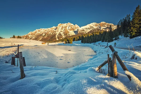 Estância Esqui Madonna Campiglio Paisagem Panorâmica Dos Alpes Dolomitas Madonna — Fotografia de Stock