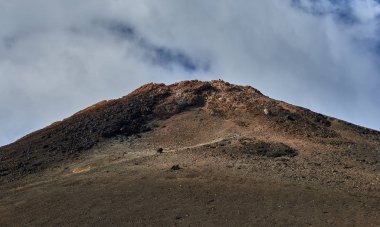 Mount Teide, volkan Teide, yatay ve lav sahne Teide Milli Parkı'nda-Tenerife, Kanarya Adaları