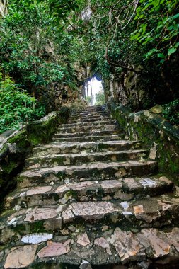 İç Huyen Khong mağara mermer dağlarda Danang, Vietnam