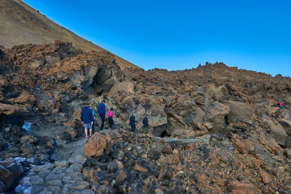 Mount Teide Volkan Teide Yatay Lav Sahne Teide Milli Parkı — Stok fotoğraf