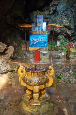 İç Huyen Khong mağara mermer dağlarda Danang, Vietnam