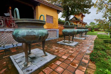 Hue, Vietnam-03 Aralık 2014:Hue Kalesi, Imperial Kraliyet Sarayı, Hue, Vietnam için Yasak Şehir