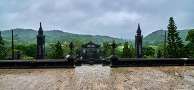 Thien Dinh Sarayı. Hue, Vietnam için İmparator Khai Dinh Türbesi. UNESCO Dünya Miras Listesi