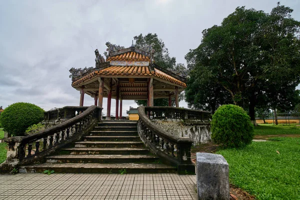 Odstín Citadela Císařský Královský Palác Zakázané Město Hue Vietnam — Stock fotografie