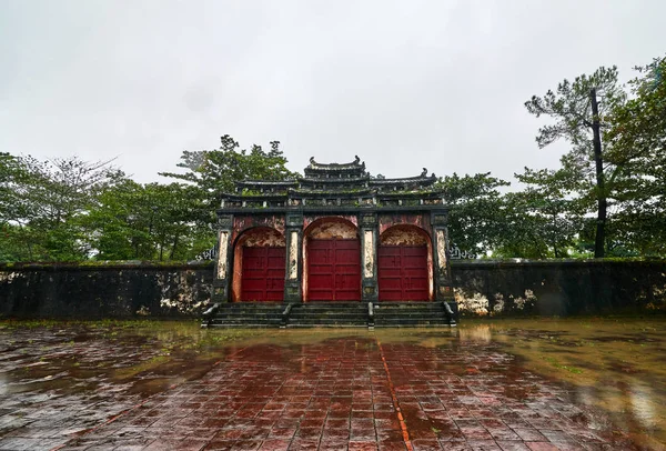 Tumba Del Emperador Minh Mang Parque Nacional Hue Vietnam Patrimonio —  Fotos de Stock