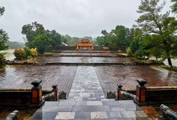 Tumba Del Emperador Minh Mang Parque Nacional Hue Vietnam Patrimonio —  Fotos de Stock