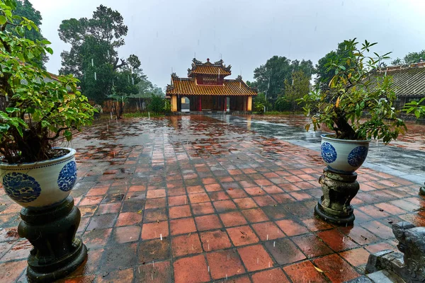 Τάφος Του Μινχ Μανγκ Αυτοκράτορα Εθνικό Πάρκο Χουέ Βιετνάμ Ένα — Φωτογραφία Αρχείου