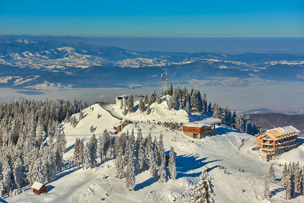 Horské Lyžařské Středisko Rumunsko Transylvánie Brasov Poiana Brasov Postavarul Mountains — Stock fotografie