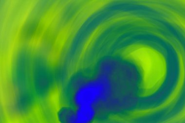 Mavi ve yeşil bokeh soyut odaklanmamış arka plan, renk bokeh arka plan ve doku, bulanık, şerit çizgileri uzun pozlama ile renk ve ışık hareketli