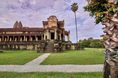 Angkor Wat görünümünü gündoğumu, Arkeoloji Parkı Siem Reap, Kamboçya UNESCO Dünya Miras Listesi '
