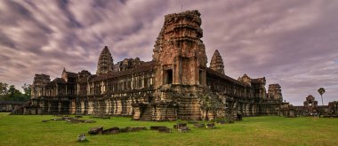 Angkor Wat görünümünü gündoğumu, Arkeoloji Parkı Siem Reap, Kamboçya UNESCO Dünya Miras Listesi '