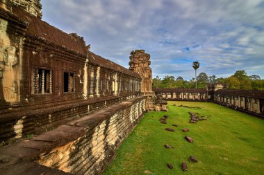 Angkor Wat görünümünü gündoğumu, Arkeoloji Parkı Siem Reap, Kamboçya UNESCO Dünya Miras Listesi '