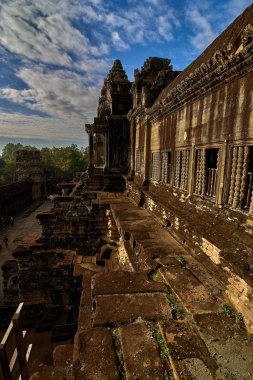 Angkor Wat görünümünü gündoğumu, Arkeoloji Parkı Siem Reap, Kamboçya UNESCO Dünya Miras Listesi '