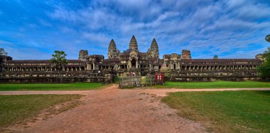 Angkor Wat görünümünü gündoğumu, Arkeoloji Parkı Siem Reap, Kamboçya UNESCO Dünya Miras Listesi '