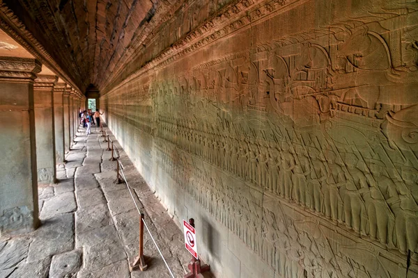 Siem Reap Cambodja December 2014 View Van Angkor Wat Bij — Stockfoto