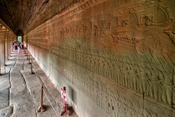 Siem Reap Cambodia Dezembro 2014 Vista Angkor Wat Nascer Sol — Fotografia de Stock