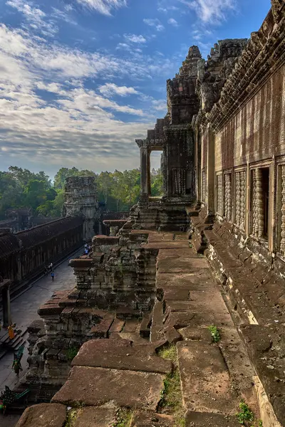 Angkor Wat görünümünü gündoğumu, Arkeoloji Parkı Siem Reap, Kamboçya UNESCO Dünya Miras Listesi '