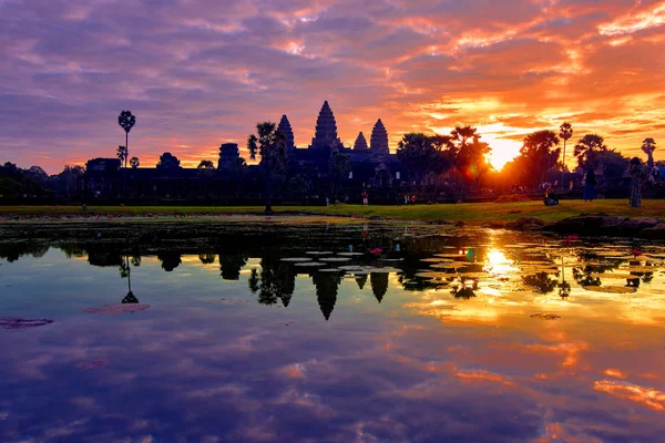 Siem Reap Cambodia Dicembre 2014 Veduta Del Complesso Angkor Wat — Foto Stock