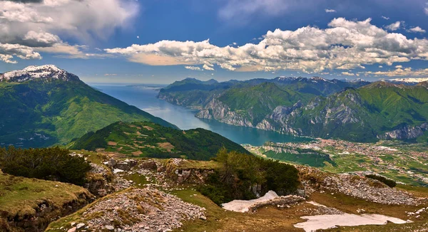 Vista Desde Monte Stivo Arco Riva Nago Torbole Lago Garda —  Fotos de Stock