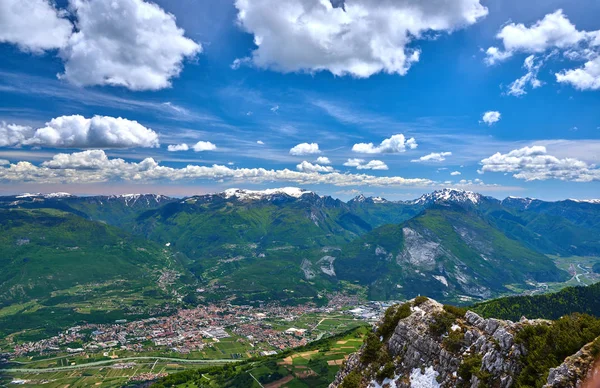 Παραπάνω Άποψη Από Monte Stivo Του Arco Riva Νάγκο Torbole — Φωτογραφία Αρχείου