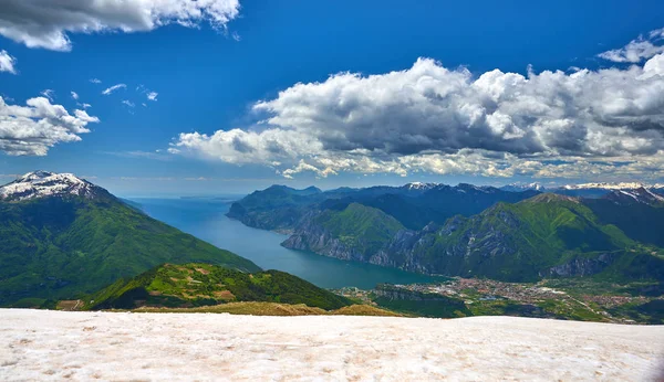 Oben Blick Vom Monte Stivo Von Arco Riva Nago Torbole — Stockfoto