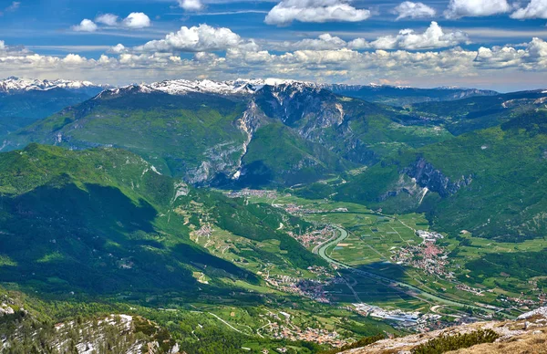 Vista Desde Monte Stivo Arco Riva Nago Torbole Lago Garda — Foto de Stock