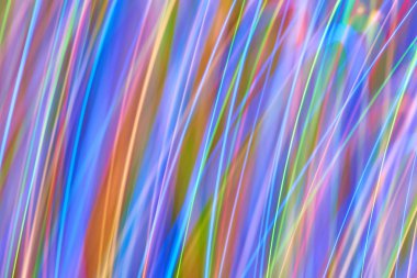 Renkli bokeh soyut odaklanmamış arka plan, renk bokeh arka plan ve doku, bulanık, şerit çizgileri uzun pozlama ile renk ve ışık hareketli
