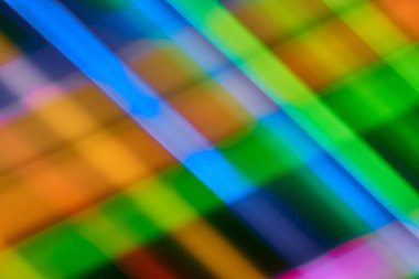 Renkli bokeh soyut odaklanmamış arka plan, renk bokeh arka plan ve doku, bulanık, şerit çizgileri uzun pozlama ile renk ve ışık hareketli