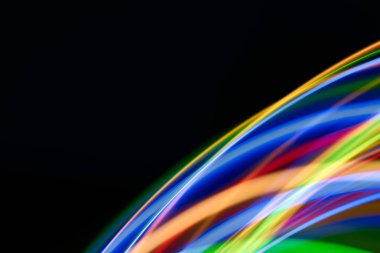 Renkli bokeh soyut odaklanmamış arka plan, renk bokeh arka plan ve doku, bulanık, şerit çizgileri uzun pozlama ile renk ve ışık hareketli